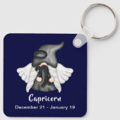 Gnome Capricorn Astrology Sign Angel Sleutelhanger (Achterkant)