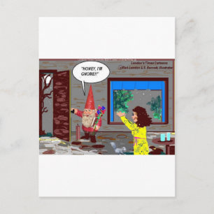 Gnome Cartoon Drôle Cadeaux Tee - shirt Cartes de 