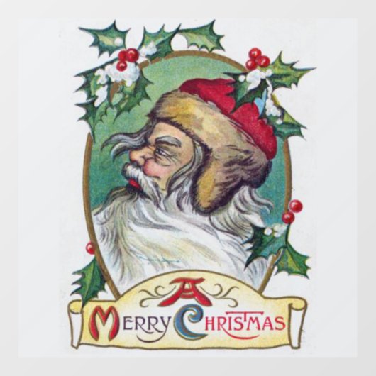  Gnome Christmas Raamsticker (Vel)