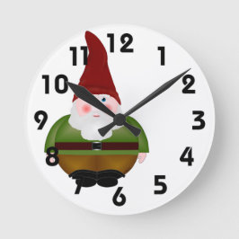 Gnome Clock Ronde Klok