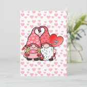 Gnome Couple Feestdagenkaart (Staand voorkant)