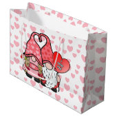 Gnome Couple Groot Cadeauzakje (Voorkant Gekanteld)