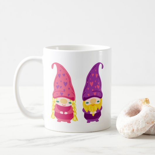 Gnome Couple Koffiemok (Met donut)