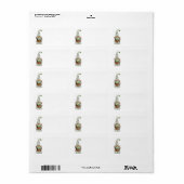 Gnome Covid 19 Étiquette de adresse (Feuille entière)