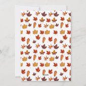 Gnome Dabbing Kalkoenen Thanksgiving Day Uitnodigi Feestdagenkaart (Achterkant)