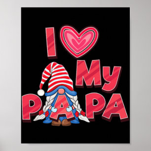 Gnome Dad USA vlag patroon vaders dagelijks ontwer Poster