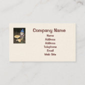 Gnome dans le carte de visite de jardin (Dos)