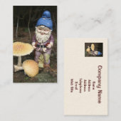 Gnome dans le carte de visite de jardin (Devant / Derrière)