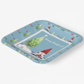 Gnome de Noël assiette en papier (Angulaire)