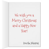 Gnome de Noël avec arbre présent Personnalisé  (Intérieur (Droit))