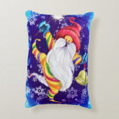 Gnome de Noël avec Coussin d'accentuation de cloch (Dos(Vertical))
