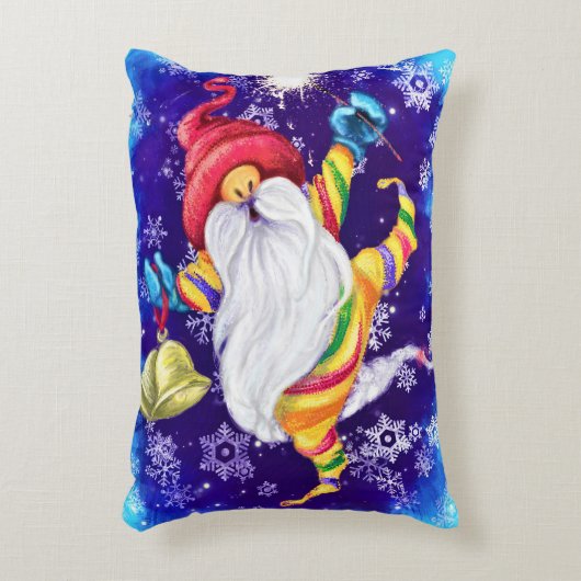 Gnome de Noël avec Coussin d'accentuation de cloch (Devant(Vertical))
