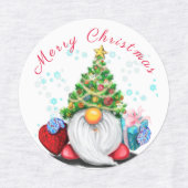 Gnome de Noël avec Sticker cadeau (Design 1)