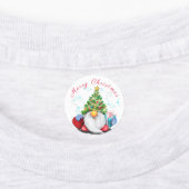 Gnome de Noël avec Sticker cadeau (Apposé)