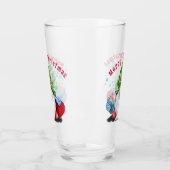 Gnome de Noël avec verre cadeau - Personnalisable (Gauche)