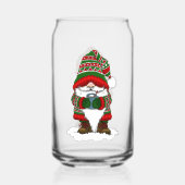 Gnome de Noël Cosy Rouge Vert Hiver Mignon (Verso)
