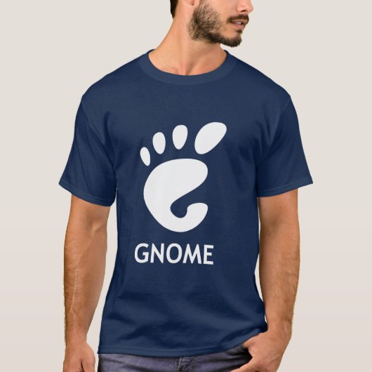 Gnome (desktopomgeving) t-shirt (Voorkant)