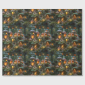 Gnome dorp cadeaupapier (Vlak)