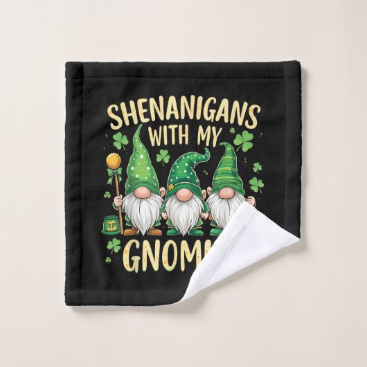 Gnome du trèfle chanceux de la Saint-Patrick (Gant de toilette)