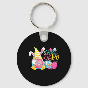 Gnome Easter Egg Hunt Gnomes Bunny Happy Paast Da Sleutelhanger