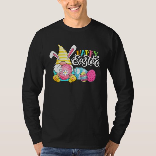 Gnome Easter Hug Egg Bunny Gnome Spring Gnomies Ha T-shirt (Voorkant)