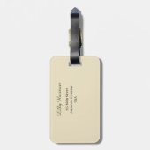 Gnome een bloem patroon ontwerp bagagelabel (Achterkant verticaal)