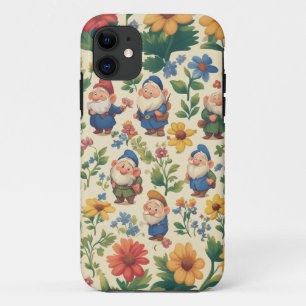 Gnome een bloem patroon ontwerp iPhone 11 hoesje