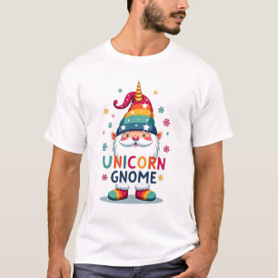 Gnome Eenhoorn Shirt Familie Matching Groep Kerstm