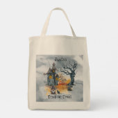 Gnome effrayant Halloween Trick ou Sac fourre-tout (Dos)