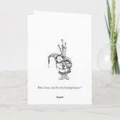 Gnome en Zijne Bagpipes Kaart (Achterkant)