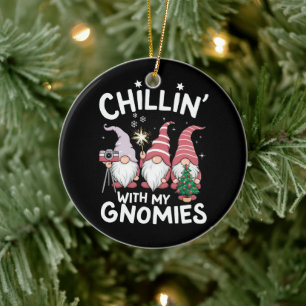 Gnome Familie Kerst Chillin Met Mijn Gnomies Keramisch Ornament