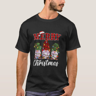 Gnome Familie Kerstmis voor Vrouwen Mannen Buffalo T-shirt