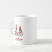 Gnome Family Christmas For Women Men - Buffalo Pla Koffiemok (Voorkant links)