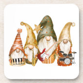 Gnome Four Piece Band op een Bier Onderzetter (Voorkant)