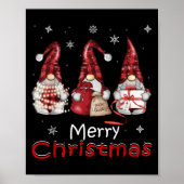 Gnome Funny Family Christmas Shirts Women 2024 Poster (Voorkant)