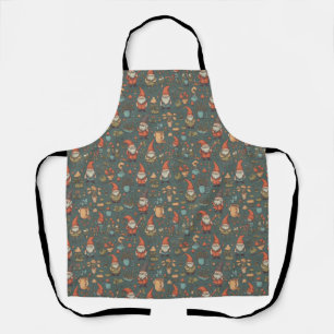 Gnome Garden All-Over Print Schort
