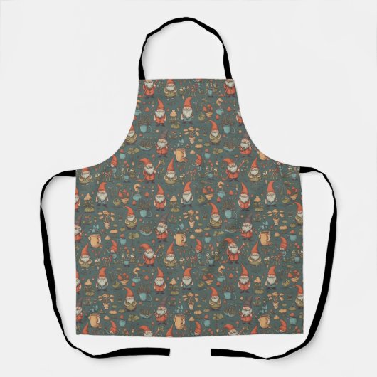 Gnome Garden All-Over Print Schort (Voorkant)