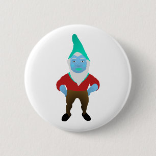 Gnome Garden Little Man Lawn Nome Gnome Underpants Ronde Button 5,7 Cm