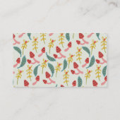 Gnome Garden Mushroom Green Diaper Raffle Ticket Informatiekaartje (Achterkant)