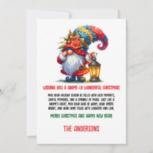 Gnome geïnspireerde kerst Kaarten