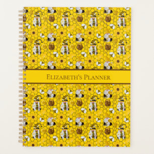 Gnome Gele Zonnebloemen Honing Gepersonaliseerd Planner