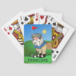 Gnome Golf Monogram Klassieke het Spelen Kaarten