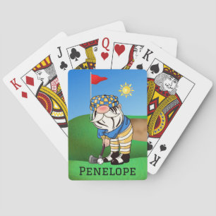 Gnome Golf Monogram Klassieke het Spelen Kaarten