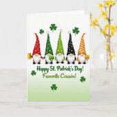 Gnome Gouden Pot St. Patrick's Day Kaart (Gele Bloem)
