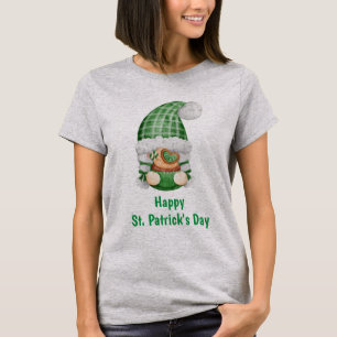 Gnome Groen Schattig Aardig St. Patrick's Dag T-shirt