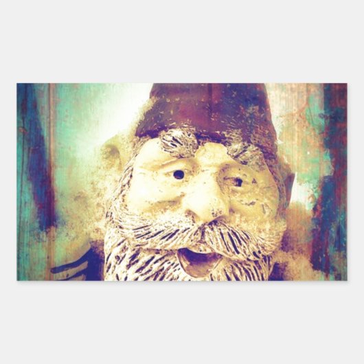 Gnome Grunge Rechthoekige Sticker (Voorkant)