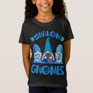 Gnome Hanukkah Funny Jewish Shalom Gnomes Chanukah T-shirt