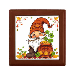 Gnome Happy St. Patrick's Day Shamrock Cadeaudoosje