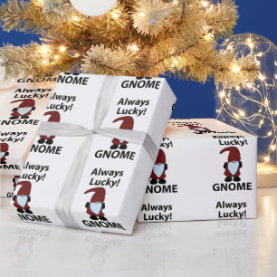 Gnome heeft altijd geluk cadeaupapier