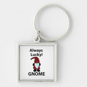 Gnome heeft altijd geluk sleutelhanger